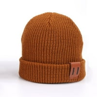 HonRane jesen šešir jesen zimski šešir pleteni zimski šešir za djecu odrasli elastični vjetrootristično