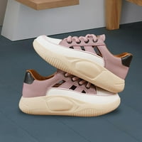 Chunky platforme za žene Treneri Djevojke Udobno čipke Up casual cipele niske žene ljetne cipele na
