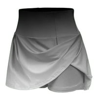 Qcmgmg teniske suknje za žene sa džepovima visokog struka Golf Atletic naglih vježba plus veličina mini