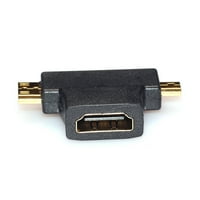 u HDMI ženskom za mini HDMI muški + micro HDMI muški adapter priključak