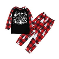 Božićne pidžame za porodični podudaranje setova Xmas koji odgovara Božićnim PJ-ima za odrasle za djecu