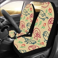 Set autohtovih prekrivača za sjedalo Wolf Universal Auto Front Seats Zaštitni za auto, suv limuzina,