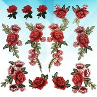 Klasični uzorak ruže DIY SEW ukras Applique naljepnice Postavite zakrpe za vez za cvjetne oblikovene