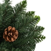 Umjetno božićno drvce sa borovom konusom zelene 59.1