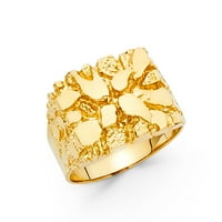 Jewels 14k žuto zlato Nugget Modna godišnjica Veličina prstena 10.5