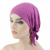 Turban hat Solid Boja - Slouchy Headscarf Hat Beanie Hat Chemo Cap za žene