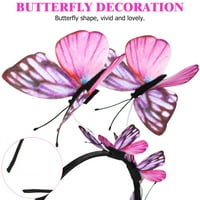 Simulacija leptira za glavu 3D leptir ukrasni obruč za kosu leptir fascinator za kosu za kosu Headdress