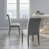 Izgarane stolice za tapecirane tapecirane parson, ukupno: 38,6 19,3 W 25.2 D, materijal za noge: puno