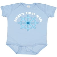 Aktastični tatin prvi mate jedrilica Nautički poklon Baby Boy Bodysuit
