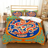 Novost Print Tradicionalni poklopac posteljine boje Twin Full Queen King size krevet Komforter prekrivač