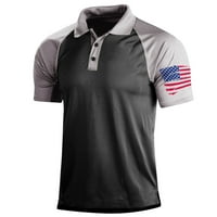 Muške polo majice kratki rukav 3D digitalni tisak rever sa zatvaračem Ležerne modne jakne teniske košulje