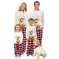 Stoljetni božićni obitelj koji odgovara pidžami Postavite crtani vilinski vilinski rukav na vrhu hlače