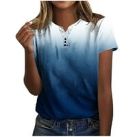 Lenago ženske vrhove čišćenje ispod $ plus veličine modne casual tiskarske košulje s kratkim rukavima