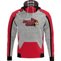 Muška crvena siva Illinois država Redbirds scuba vrat pulover hoodie