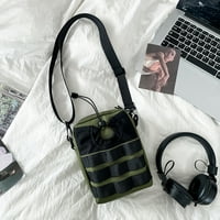 Dijamantne modne torbe za mobitele Jednostavne žene Mali Crossody torbe Satchel, vojska zelena