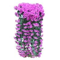 Francuska Dimple Viseće Cvijeće Umjetno ljubičasto cvijeće zida Wisteria Korpa za viseće vijenac za