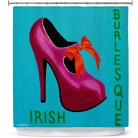 Tuš zastove 70 84 iz dianoche dizajna Johna Nolana - Irska burleska cipela