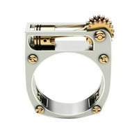 Tking modni mehanički prsten za rezbarenje motocikl Jednostruki cilindrični prsten motora veličine 6-10