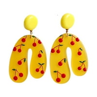 Naušnice Chaolei za žene Trendy akril u obliku visećih minđuša za žene Djevojke šareno plodovi cvjetni
