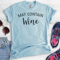 Može sadržavati majicu vina, unise ženska muška majica, slatka košulja za vin, alkoholna majicu, smiješna