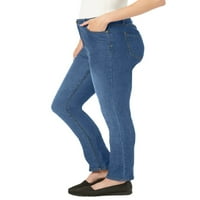 Žena unutar ženske plus veličine Comfort Curve ravno-noga Jean Jean