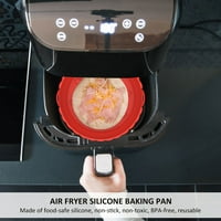 Sutowe Air Fryer silikonski lonac s ručkom za ponovni toplotni toplotni otporni na toplinu Okrugli pečat