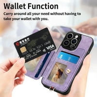 Nalacover za iPhone Pro CASS Tulder Chickstand s držačem za kreditne kartice, na stražnjoj premium kožni