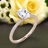 Sirprizirano poklon minimalistički 1. karat ovalni rez dijamantski prsten za angažman, klasični vjenčani
