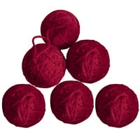 Kiskick Božićni kuglični ukras: Ručno rađena mekana tekstura ukrasite pjenu cvjetnu buket vunu namotaj