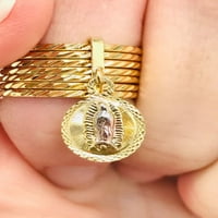 14k Zlatni prsten Virgen de Guadalupe Ring Semanario Guadalupe Prsten Guadalupe Nakit Ženski prsten