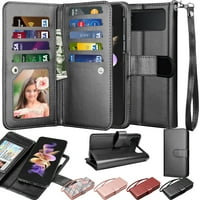 Samsung Z Flip Case, Z Flip Case Noit Magnetic Odvojivi sa držačem za žene muškarci, luksuzni kožni