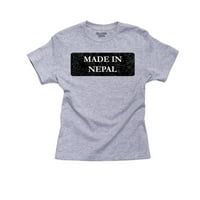 Kuk izrađen u Nepalu Country Country Corty Pamučna mladost siva majica