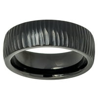 Besplatno graviranje muškaraca za žene personalizirano unutar graviranja Tungsten Vjenčani prsten crnog