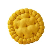 Kauč ​​sjedala mat rub okrugli oblik biskvitnog oblika podne jastuk za kućnu žutu