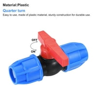 Uxcell PE plastični isključeni prekidač Kuglasti ventil plavi za vrt za navodnjavanje