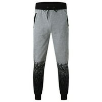 Sanbonepd muške gradijentne zrna Sportska ležerna pantalona na tamnim džepom