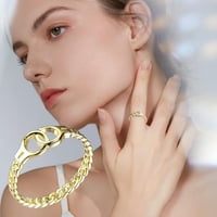 Duhgbne modni metalni prsten ženski modni antikni francuski poklon za žene za žene personalizirani jednostavni