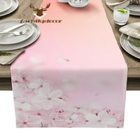 Proljetni cvijet breskva cvjeta ružičasti trešnje cvjetovi trkač za stolni trkač Početna Vjenčana stola