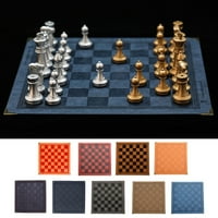 PU kožni turnir Roll up u šahovsku ploču, šahovska šahovska šahovna ploča, lagana i non klizačka šahovina