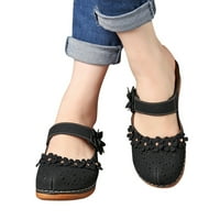 Ženske dame modne casual čvrste platforme otvorenih noktiju Sandale cipele za plažu crna 6.24214