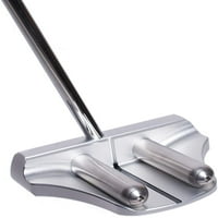 Rife Golf desni ručno srebro dva bara Mallet Thetter patentirani roll Groove tehnologija s podesivim težinom. Centar osovina čini ga savršenim za oblaganje vaših stavljanja