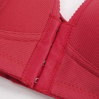 Bras za žene Nema donjih prednjih zatvarača grudnjaka podstavljena Comfort Plus Veličina Bras Red XL