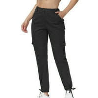 Snoarin plus veličina teretnih hlača Ženska modna ljetna casual vježba labavi zavoj džep čvrste pantalone