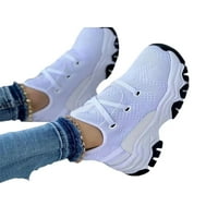 Sanviglor dame hodanje cipele čipke Atletičke cipele platformene tenisice Sportske klizanje otporne