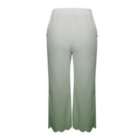 Dianli casual pantalone plus veličina moda sa džepom nepravilna ravno ljetna baggy fit domaća gradijent