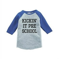 ate odjeća smiješna djeca Kickin IT-ova predškolska košulja plava