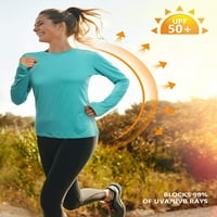 Ženska upf50 + dugi rukav UV zaštitni košulje za zaštitu od sunca Brzo suho osip plivanje na otvorenom