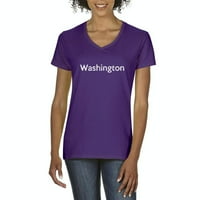 Arti - Ženska majica V-izrez kratki rukav - Washington