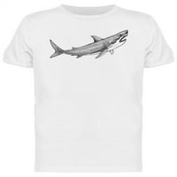 Majica s skicom morskog psa, majica - MIMAGE by Shutterstock, muški 3x-veliki