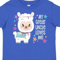 Inktastic Moj sjajan ujak voli me - sladak i sretan Llama poklon mališač majica ili majica mališana